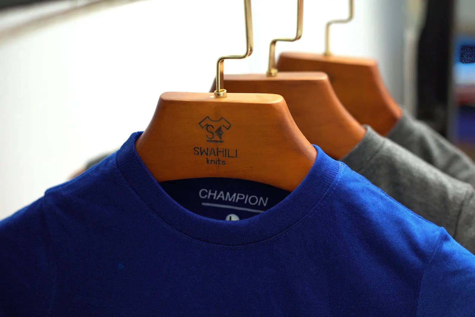 Crew neck sweat in royal blue